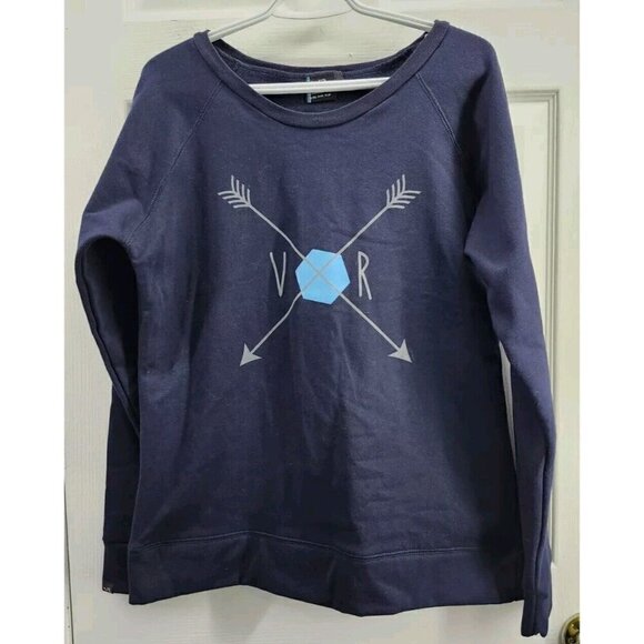 Vooray Live Ride Play Sweatshirt Navy Large - Picture 1 of 8